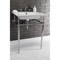 Fauceture KVPB25227W8CP 25-Inch Console Sink with Brass Legs (8-Inch, 3 Hole), White/Polished Chrome KVPB25227W8CP - alternate 6
